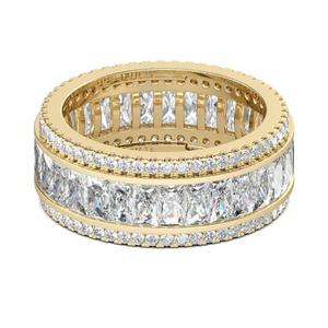 Jeulia Rose Gold Plated Sterling <b>Silver</b> Radiant Cut <b>Solitaire</b> Engagement <b>Ring</b> for Women - Product Image 2