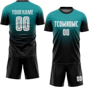Todos los colores de impresión personalizada Camisetas de fútbol Servicios OEM / ODM Material de tela suave para hombres Uniformes de fútbol - Product Image 2