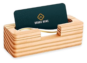 Tarjetero de madera para oficina y hogar, soporte de tarjetas de negocios con múltiples diseños, elegante, nuevo, precio al por mayor - Product Image 4