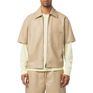 Camisa Casual de Cuero de Oveja Suave y Brillante de Alta Calidad para Hombre, para Uso Diario - Product Image 5