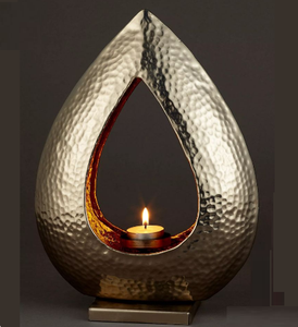 Leaf Gold-Coated Tea Light <b>Candle</b> Holder for Home & Wedding <b>Tealight</b> Custom made Elegant Tabletop <b>Tealight</b> <b>Candles</b> Holder - Product Image 1