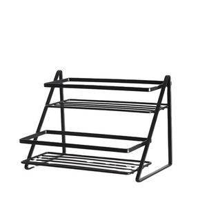 Black Coated Tough Metal Wall Mounted Spice <b>Rack</b> for Home Kitchen Hotel or Restaurant for <b>Dish</b> and Bowl Storage Use - Product Image 6