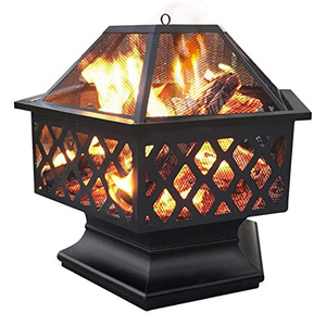 Chauffage de gril en métal à bois de jardin extérieur en fonte pour patio et cour - Product Image 2