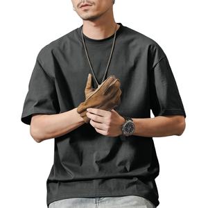 Camiseta de Manga Corta Holgada y Pesada para Hombre, Transpirable, Informal, para Verano, Estilo Japonés, Básica, Media Manga - Product Image 2