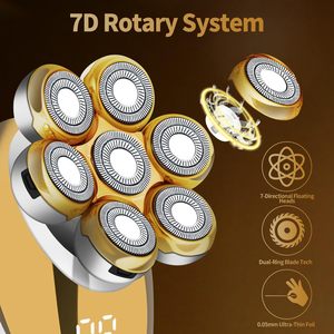 Rasoir électrique étanche 5 en 1 pour hommes, rasoir à tête flottante avec fonction sèche et humide pour la maison ou les voyages, kits de toilettage IPX7 - Product Image 6