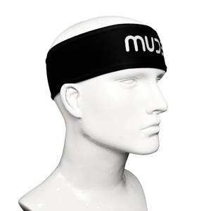 <b>Black</b> 6cm Spandex <b>Headband</b> with Dry Grip - Product Image 4