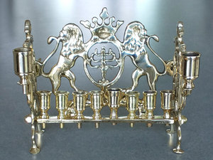 Juego de Portavelas Menorah de Aluminio Pulido Plateado de Alta Calidad, 2 Piezas Hechas a Mano, Irrompibles, Decorativas para el Hogar, Uso en Templos - Product Image 6