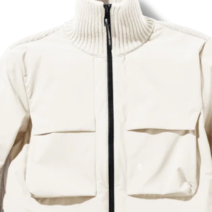 <b>Mens</b> Tactical Hybrid Sweater Jacket Zip Front Utility Pocket Design <b>Knit</b> Back Smart Casual Outdoor Layer - Product Image 5