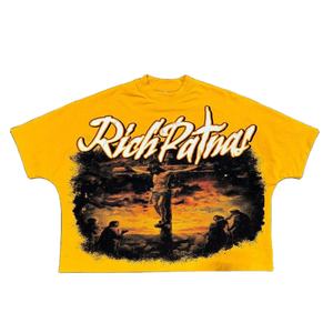 T-shirt surdimensionné 100% coton de luxe pour hommes haute qualité Streetwear graphique DTG impression Vintage blanc avant Logo décontracté coupe ample - Product Image 1