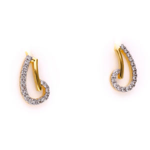Pendientes de Aro Pequeños en Oro de Lujo con Diseño Trenzado para Mujer, Regalo - Product Image 5