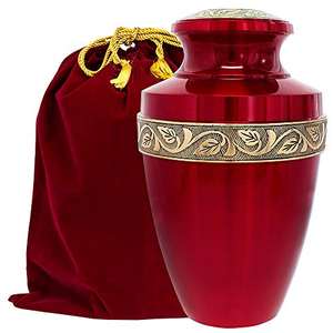 Venta caliente urna de cremación de latón nuevo recuerdo de metal conmemorativo de cenizas funerarias al por mayor para humanos y perros - Product Image 1