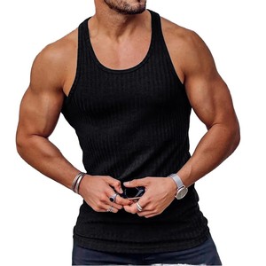 Camiseta sin mangas para hombre más demandada, camiseta de entrenamiento de gimnasio activo sin mangas - Product Image 6