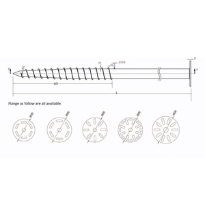 <strong>Screw</strong> Pile Hot Dipped Galvanized Ground <strong>Screw</strong> <strong>Wooden</strong> House Foundation Support Solar Ground <strong>Screw</strong> - Product Image 5