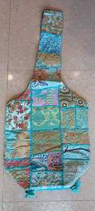 Sac de fête Banjara fait main de créateur indien brodé pour femmes cadeau de mariage vintage deux poignées fermeture à glissière motif de fil - Product Image 5