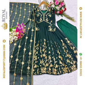 Nueva colección de vestidos cortados Aliya con diseño de llegada en Tarifa mayorista de Royal Export Surat - Product Image 6
