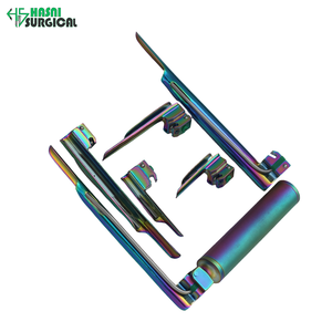 Set de Laringoscopio Manual de Fibra Óptica de Acero Inoxidable Premium, Multicolor, Certificado CE, Alta Calidad - Product Image 6