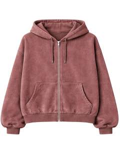 Sudadera con Capucha Personalizada con Estampado de Calavera Gótica Rosa Empolvada, Estilo Vintage, Sudadera Holgada de Felpa Gruesa, Sudadera con Capucha Estampada Personalizada - Product Image 1