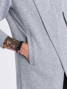 Sweat-shirt à capuche pour homme de luxe en gros, 100% coton, imprimé personnalisé, design thermique gonflé, fermeture éclair, respirant, sweat-shirt d'hiver - Product Image 6