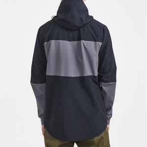 แจ็กเก็ตกีฬาลำลองมีฮู้ดของผู้ชายเสื้อแจ็คเก็ตกลางแจ้งคอลเลอร์มีฮู้ดโลโก้ตามสั่ง - Product Image 3