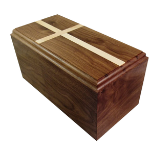 Urne en bois artisanale pour crémation de cendres humaines adultes urne décorative en bois urne gravée du Vietnam fournitures funéraires - Product Image 1