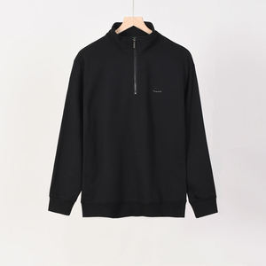 Vente en gros de sweat-shirts à capuche pour hommes en coton 100% avec broderie de marque, style ample, demi-zip, confortable, pour l'extérieur, avec motif 3D - Product Image 5