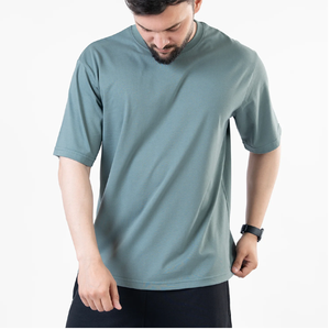 T-shirt pour garçons à impression personnalisée de haute qualité 100% coton tricoté t-shirts unis en gros pour enfants - Product Image 6