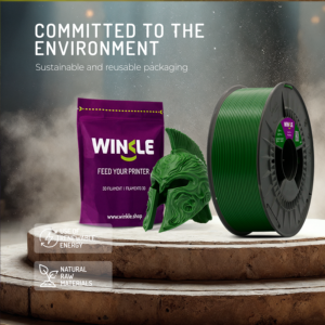 Filament d'imprimante 3D WINKLE PETG 1,75 mm 1 kg FDM Haute résistance aux chocs Impression facile Fabriqué en Europe Tolérance de 0,05 mm 220-240 - Product Image 5