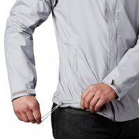 Veste de pluie longue unisexe imprimée en toile, nylon et polyester 120 grammes, à capuche, coupe ample, col montant, quart de zip, demi-zip