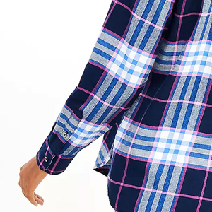 Camisas de franela para mujer, camisas con botones de diseño informal, manga larga, ajuste Regular Premium, logotipo frontal, 100% algodón, tamaño personalizado - Product Image 5