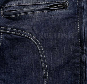 Veste en jean vierge pour hommes en gros Veste en jean à manches longues à fermeture éclair simple pour hommes - Product Image 2
