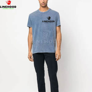 T-shirts en coton 100% délavés à l'acide pour hommes OEM respirants et fabriqués au Pakistan Vente en ligne - Product Image 2