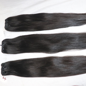 Extensiones de Cabello Natural Virgen Indio Remy de Alta Calidad, Color Natural, Ondulado Sedoso, con Cutícula Intacta, Sin Químicos - Product Image 1