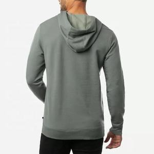 โลโก้ที่กำหนดเองถักผู้ชายปัก Hoodies ผ้าฝ้าย100% เรียงราย Hoodie - Product Image 4