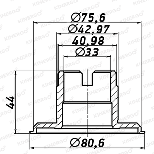 Moyeu d'impeller HBHK06 pour Hyundai / Kia A4CF1, A4CF2 - Product Image 2