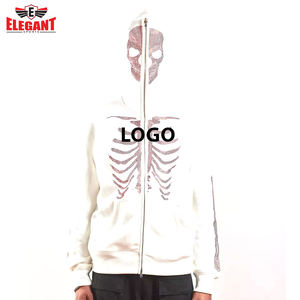 Sweat-shirts à capuche en strass à fermeture éclair, séchage rapide, vêtements pour hommes, style à fermeture éclair, sweat-shirt à capuche personnalisé pour hommes - Product Image 3