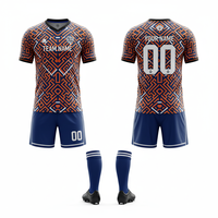 Ensemble de maillots de football unisexes de haute qualité, taille plus |   Manches courtes |   100% polyester, séchage rapide |   Tenues d'entraînement pour matchs |
