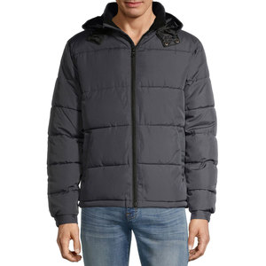 Chaqueta acolchada de manga larga para hombre de peso pesado Nueva llegada Chaqueta acolchada con cremallera completa de ajuste regular en tarifa al por mayor - Product Image 4