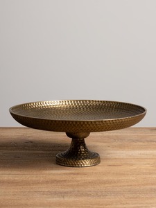 Venta caliente Soporte de pastel martillado de metal redondo para Decoración de mesa de hotel y hogar a bajo precio - Product Image 5
