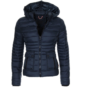 Chaqueta de Invierno Acolchada para Mujer, Estilo Vintage, Tejida, Cortavientos, Larga, Rellena de Algodón, con Capucha, Cálida, Estilo Moderno, Gran Venta - Product Image 6