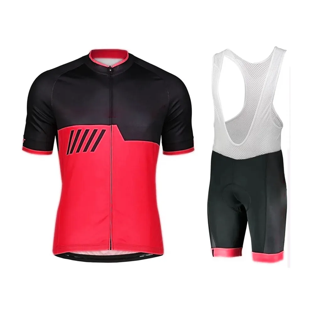 Excellente qualité cyclisme vêtements conception vélo vêtements de vélo maillot et bavoir uniforme ensemble pour hommes