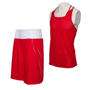 Chaleco de boxeo y kit corto Uniforme de boxeo Uniformes de poliéster 100% Uniforme de boxeo unisex a la venta - Product Image 1