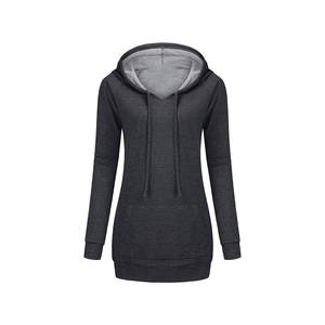 Long personnalisé sweats à capuche pour femmes logo imprimé surdimensionné femmes pull à capuche robe à manches longues à capuche - Product Image 2