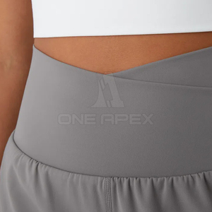 Ropa de moda Pantalones cortos cómodos para mujer a bajo precio Pantalones cortos de mujer de color sólido Pantalones cortos de mujer personalizados - Product Image 5