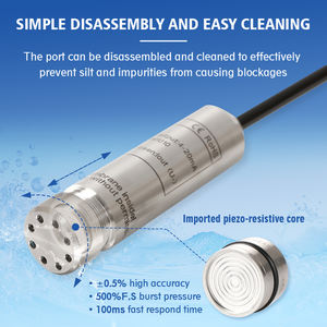 مقياس سائل تناظري 420ma خزان بئر سائل تحت الماء عمق مستمر للمياه القذرة سعر مستشعر مستوى الهيدروستاتيكي - Product Image 4