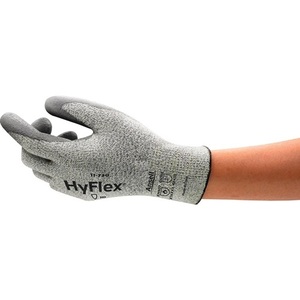 Guantes Resistentes a Cortes ANSELL HyFlex 11-730, Talla 11, Gris, EN 388, Categoría II de EPP, Paquete de 12 Pares para Protección en el Jardín - Product Image 1