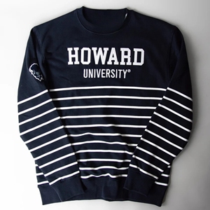 Ropa Unisex Collegiate Howard University, suéteres de invierno personalizados, HBCU diseño sólido, ropa Infinitive de poliéster/algodón - Product Image 3