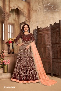 High on Demand Fashionable Top Quality Attractive <b>Velvet</b> Salwar Kameez With Dupatta With Embroidery Work Manufacturer From India - Product Image 5