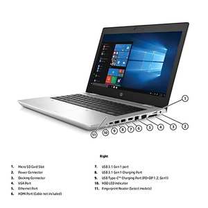 H P Pro Book 640 G5 I n t e l I5-8th Core 8GB RAM 256GB SSD 14 \ "W i n d o w s 10 Notebook Ordinateur - Product Image 3