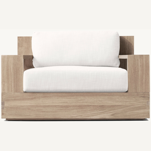 โซฟาเดี่ยวสำหรับใช้งานกลางแจ้ง ลดราคาพิเศษ ผลิตจากไม้สักคุณภาพดี พร้อมเบาะนุ่มสบาย - Product Image 3