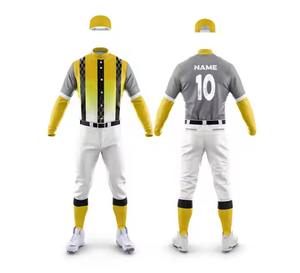 Ropa de béisbol personalizada OEM uniforme de béisbol unisex cómodo con el último diseño impreso ropa de equipo - Product Image 4